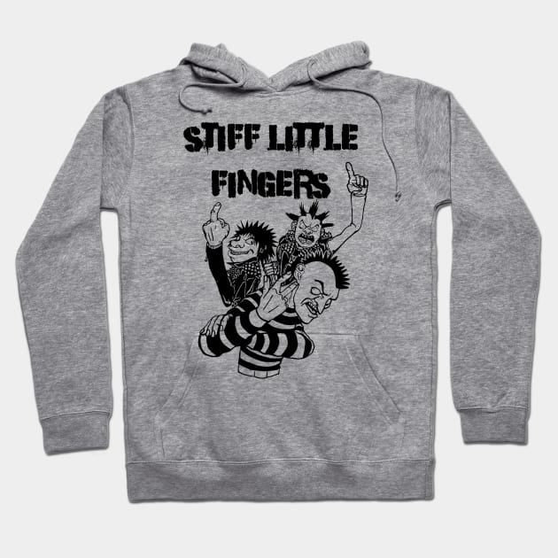 Punk Rock Man Of Stiff Little Fingers Hoodie by samsa